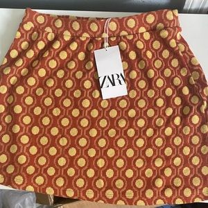 Zara printed skirt